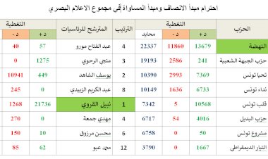 أداء الإعلام البصري لمرحلة ما قبل الحملة الانتخابية